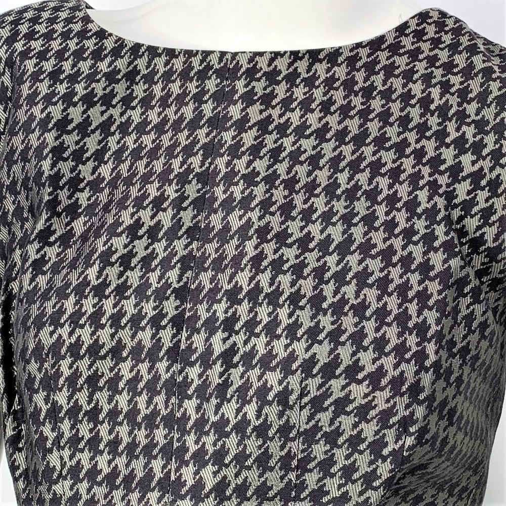 Banana Republic Houndstooth Silk Pencil Dress - Picture 2 of 6